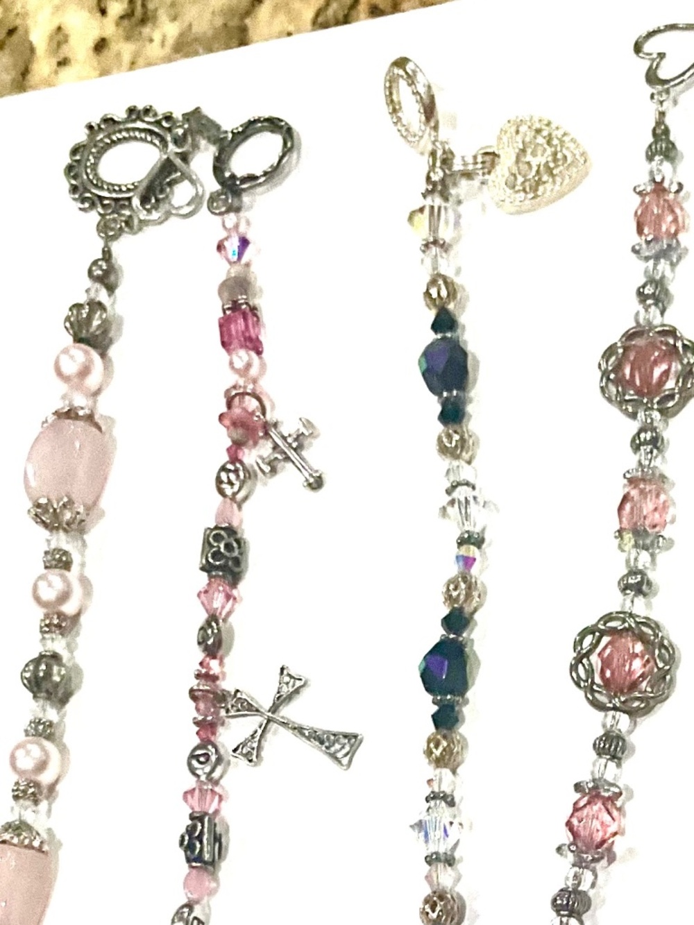 Wholesale Jewelry: 4 Custom Bracelets-Swarovski, Crystals, Gems, Silver,more NWT - Picture 3 of 5